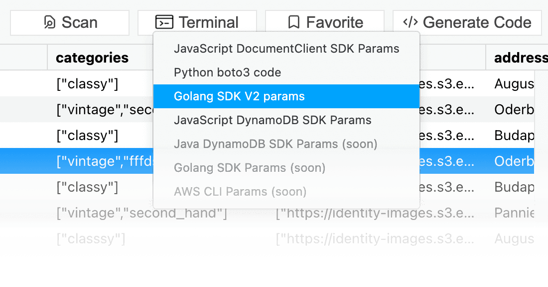 Dynobase Codegen Feature